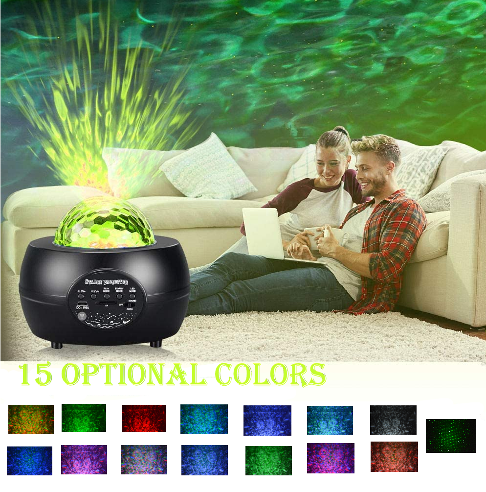 LED Night Light Starry Sky Projector with Bluetooth Wireless Speaker